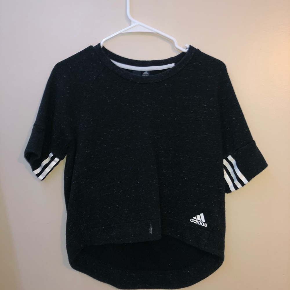 Black shirt sleeve sweater